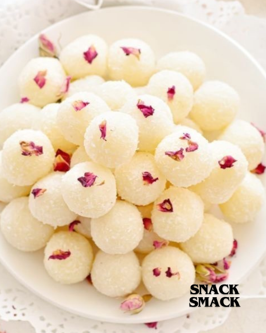 Plain coconut ladoo | The snack smack