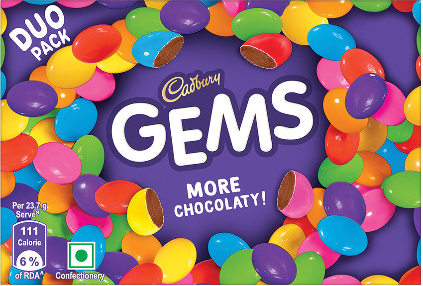 Cadbury Gems | pack of 10 | The Snack Smack India