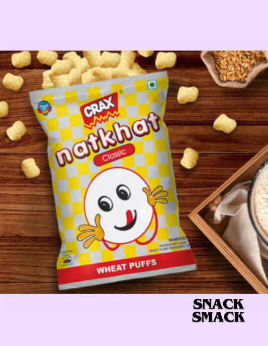 Natkhat Corn Puffs|pack of 2|the snack smack